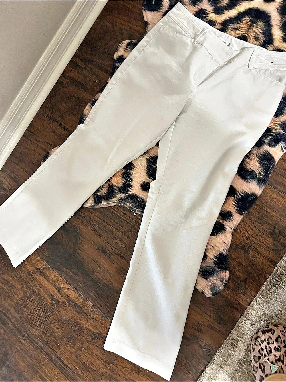 NYDJ Straight Leg Pants in White Size 12